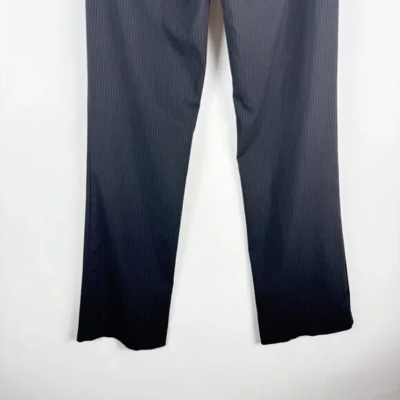 New York & Company Stretch Black Pinstripe Dress Pant Size 2 Tall - Picture 9 of 16